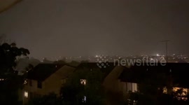 Australia: Lightning flashes and thunder during storm in Cronulla