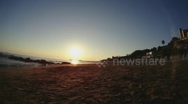 Side Kumkoy Beach Turkey Time Lapse