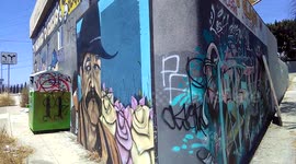 Los Angeles downtown graffiti