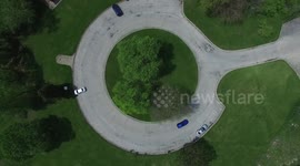 TroysTube Fireworks + Drone at Arlington Park 4th of Jully (horse race track) - 2016
