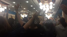 Striking Liverpool teachers do Icelandic football chant at rally