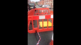 Minor sinkhole appears on road near Manchester, UK