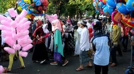 Eid Al Fitr Pray in Indonesia