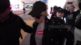 Iggy Azalea arrives in Los Angeles after break up with Nick Young