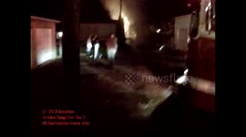20151112 1st Alarm Working garage Fire Atlas, Pa