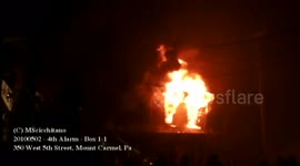 20100502 #4 - 4th alarm - W. 4th str. Mt. Carmel, Pa