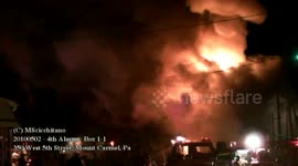 20100502 - Fire ball Explosion - 4th Alarm - Mt. Carmel, Pa