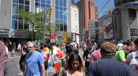 Pride parade in Toronto, Canada