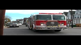 20101107 Fire truck arriving on scene non call Minor MVA