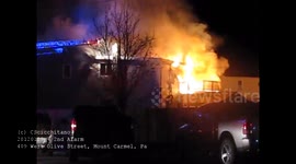 20120129 - 2nd alarm - West Olive, Mount Carmel, PA