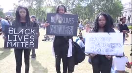 Black Lives Matter protesters gather in Westminster