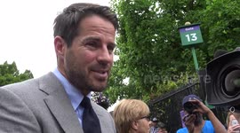 Former footballer Jamie Redknapp at Wimbledon Final