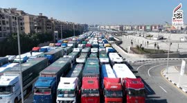 Largest Humanitarian Aid Convoy for Gaza Aid and fuel enter Rafah amid reports of civilians looting supplies from trucks