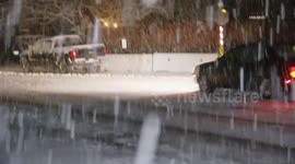 US, Los Angeles: Mount Baldy Overnight Heavy Snow