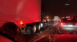 US, Los Angeles: Gorman Icy Conditions Prompt Road Closures