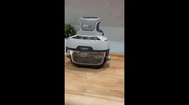 Spring Roll Breakdances Inside Glass Air Fryer