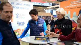 France: Nathalie Delattre french Minister at Sirha Lyon