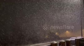 Spain: Storm Herminia Brings Snow To León