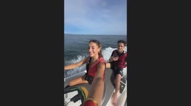 Jet skiing fail: Girl threw her brother off a jet ski and kept going