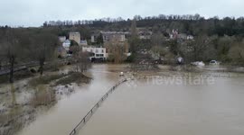 Flooding at Bathampton, Bath, Somerset