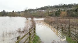 Flooding at Batheaston, Somerset