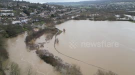 Flooding at Batheaston, UK