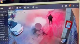 Huge gas explosion triggered after girl throws firecracker into sewer in China