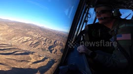 US: C-130 Pilots Confront Hughes Fire with Rapid Retardant Drops