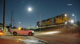 US, Los Angeles: Huntington Park Pedestrian Struck and Killed by Train