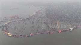 Crowds seen at India bathing festival shortly before stampede deaths