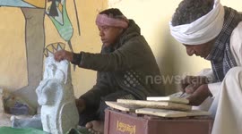 Luxor artisans revitalize ancient Egyptian art of alabaster carving