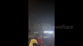 Lunar New Year: Drone Display In Ho Chi Minh City