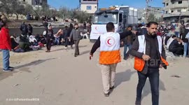 The Palestine Red Crescent, with the support of European Union Humanitarian Aid and IFRC, provided 45,000 litres of water
