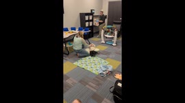 Dramatic baby boy goes from chilling to crying after mom comes to pick him up from nursery
