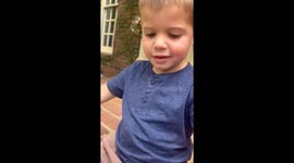 Big brother-to-be is interested in finding out how dad put his baby sibling in mom's belly