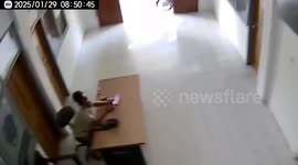 CCTV Seconds of Earthquake Shakes Indonesia 31 Houses Damaged
