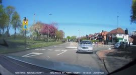 Rear View Camera Catches Crash With a Parked Car