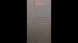Palisades Fire Up Close At Will Rogers Beach