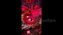 US: Year Of Snake Decoration At Hotel In Las Vegas