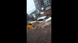 Driver regrets taking on floods when torrents wash away his vehicle