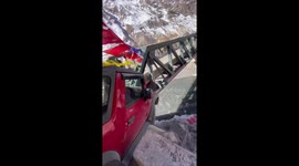 Tourist has a near miss when bald tyres send them over cliff edge
