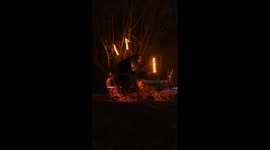Stunning fire pot performance in China's Inner Mongolia