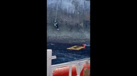 Coast guard rescue hiker who fell from cliffs in Italy