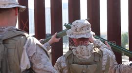 Marines bolster southern border wall as Trump gets tough on illegals