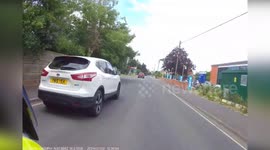 UK: Woman Fleeing Police on Unregistered E-Bike Crashes Into Wall in Melksham