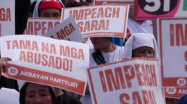 Protester call for daughter of drugs war madman Duterte to be arrested