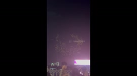 Spectacular drone display lights up Lunar New Year in Ho Chi Minh, Vietnam