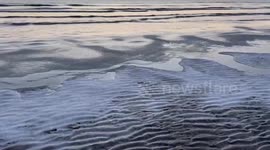 Sunrise at the beach in Ogunquit, Maine