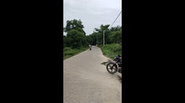 Scooter trick fail leads to fall in Tinsukia, India