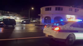 Water coming up from the switch and flooding the streets of Oahu police has to block off roads to keep people safe
